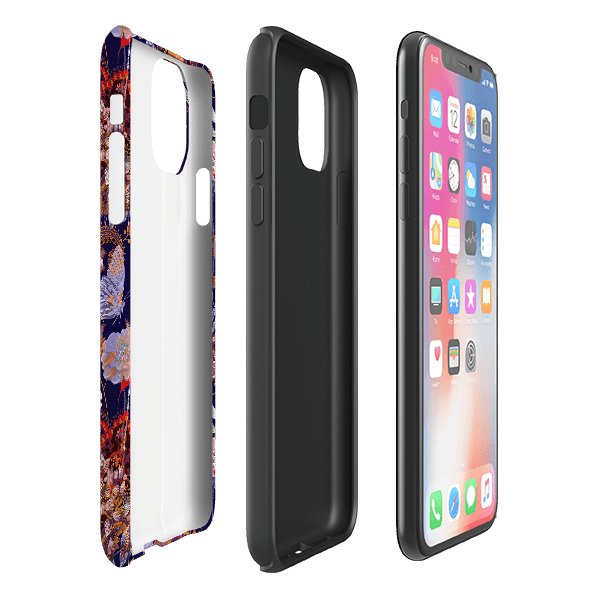 iPhone phone case-Sissinghurst-Product Details Raised bevel to protect screen from scratches. Impact resistant polycarbonate shell and shock absorbing inner TPU liner. Secure fit with design wrapping around side of the case and full access to ports. Compatible with Qi-standard wireless charging. Thickness 1/8 inch (3mm), weight 30g. Compatibility See drop down menu for options, please select the right case as we print to order.-Stringberry