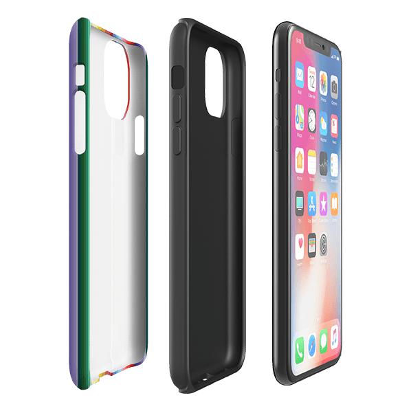 iPhone phone case-Solis Sequence By Kitty Joseph-Product Details Raised bevel to protect screen from scratches. Impact resistant polycarbonate shell and shock absorbing inner TPU liner. Secure fit with design wrapping around side of the case and full access to ports. Compatible with Qi-standard wireless charging. Thickness 1/8 inch (3mm), weight 30g. Compatibility See drop down menu for options, please select the right case as we print to order.-Stringberry