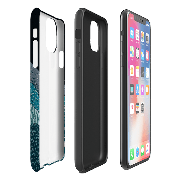 iPhone phone case-Spring Night By Natasha Newton-Product Details Raised bevel to protect screen from scratches. Impact resistant polycarbonate shell and shock absorbing inner TPU liner. Secure fit with design wrapping around side of the case and full access to ports. Compatible with Qi-standard wireless charging. Thickness 1/8 inch (3mm), weight 30g. Compatibility See drop down menu for options, please select the right case as we print to order.-Stringberry