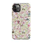 iPhone phone case-Spring Pattern By Elisabeth Haager-Product Details Raised bevel to protect screen from scratches. Impact resistant polycarbonate shell and shock absorbing inner TPU liner. Secure fit with design wrapping around side of the case and full access to ports. Compatible with Qi-standard wireless charging. Thickness 1/8 inch (3mm), weight 30g. Compatibility See drop down menu for options, please select the right case as we print to order.-Stringberry
