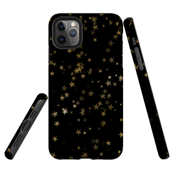 iPhone phone case-Starry Night-Product Details Raised bevel to protect screen from scratches. Impact resistant polycarbonate shell and shock absorbing inner TPU liner. Secure fit with design wrapping around side of the case and full access to ports. Compatible with Qi-standard wireless charging. Thickness 1/8 inch (3mm), weight 30g. Compatibility See drop down menu for options, please select the right case as we print to order.-Stringberry