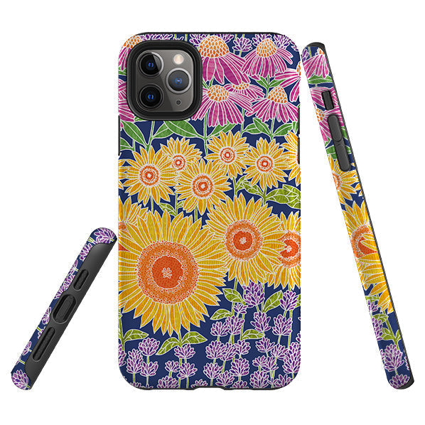 iPhone phone case-Summer-2 By Natalie Pedetti Prack-Product Details Raised bevel to protect screen from scratches. Impact resistant polycarbonate shell and shock absorbing inner TPU liner. Secure fit with design wrapping around side of the case and full access to ports. Compatible with Qi-standard wireless charging. Thickness 1/8 inch (3mm), weight 30g. Compatibility See drop down menu for options, please select the right case as we print to order.-Stringberry
