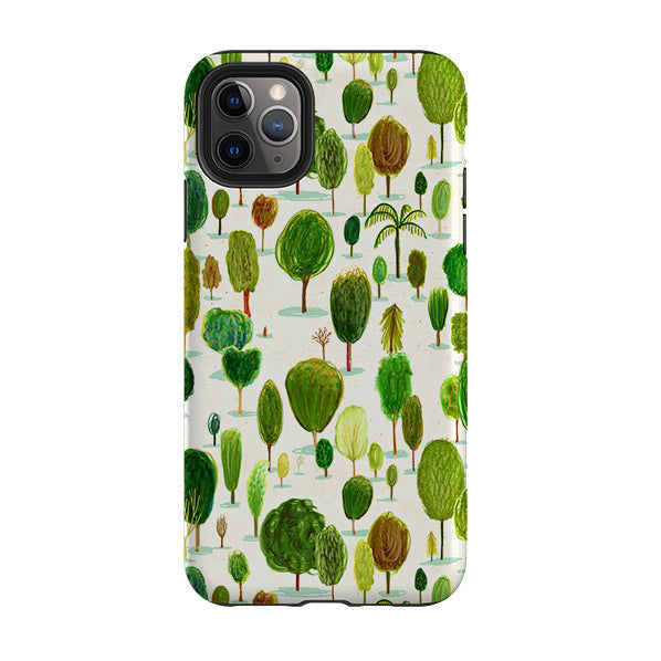 iPhone phone case-Summer In The Arboretum By Katherine Quinn-Product Details Raised bevel to protect screen from scratches. Impact resistant polycarbonate shell and shock absorbing inner TPU liner. Secure fit with design wrapping around side of the case and full access to ports. Compatible with Qi-standard wireless charging. Thickness 1/8 inch (3mm), weight 30g. Compatibility See drop down menu for options, please select the right case as we print to order.-Stringberry