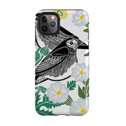 iPhone phone case-Summer Wagtail By Kate Heiss-Product Details Raised bevel to protect screen from scratches. Impact resistant polycarbonate shell and shock absorbing inner TPU liner. Secure fit with design wrapping around side of the case and full access to ports. Compatible with Qi-standard wireless charging. Thickness 1/8 inch (3mm), weight 30g. Compatibility See drop down menu for options, please select the right case as we print to order.-Stringberry