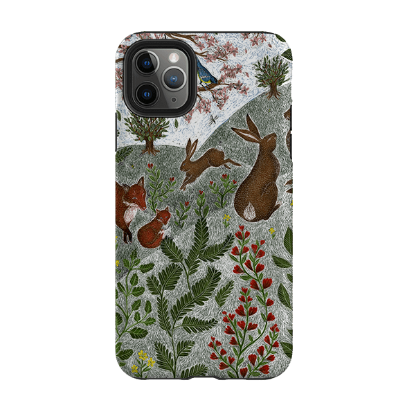iPhone phone case-Sussex Downs By Catherine Rowe-Product Details Raised bevel to protect screen from scratches. Impact resistant polycarbonate shell and shock absorbing inner TPU liner. Secure fit with design wrapping around side of the case and full access to ports. Compatible with Qi-standard wireless charging. Thickness 1/8 inch (3mm), weight 30g. Compatibility See drop down menu for options, please select the right case as we print to order.-Stringberry