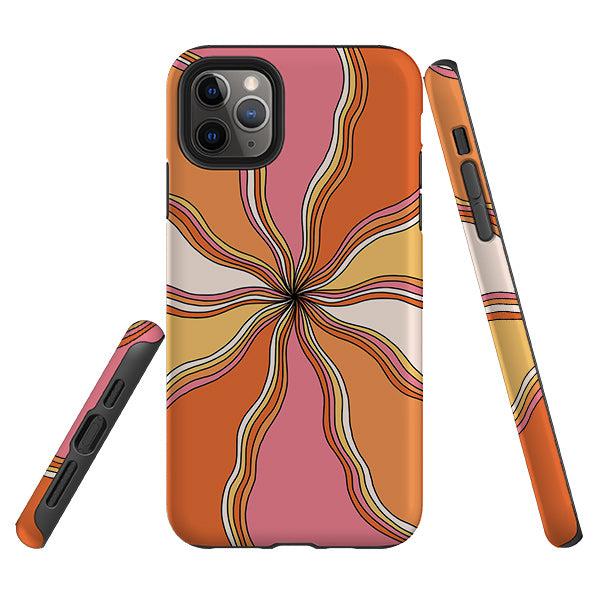 iPhone phone case-Swirl-Product Details Raised bevel to protect screen from scratches. Impact resistant polycarbonate shell and shock absorbing inner TPU liner. Secure fit with design wrapping around side of the case and full access to ports. Compatible with Qi-standard wireless charging. Thickness 1/8 inch (3mm), weight 30g. Compatibility See drop down menu for options, please select the right case as we print to order.-Stringberry