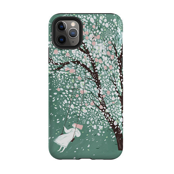 iPhone phone case-The Apricot Tree By Madalina Andronic-Product Details Raised bevel to protect screen from scratches. Impact resistant polycarbonate shell and shock absorbing inner TPU liner. Secure fit with design wrapping around side of the case and full access to ports. Compatible with Qi-standard wireless charging. Thickness 1/8 inch (3mm), weight 30g. Compatibility See drop down menu for options, please select the right case as we print to order.-Stringberry
