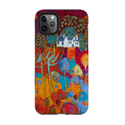 iPhone phone case-The Croft By Claire West-Product Details Raised bevel to protect screen from scratches. Impact resistant polycarbonate shell and shock absorbing inner TPU liner. Secure fit with design wrapping around side of the case and full access to ports. Compatible with Qi-standard wireless charging. Thickness 1/8 inch (3mm), weight 30g. Compatibility See drop down menu for options, please select the right case as we print to order.-Stringberry