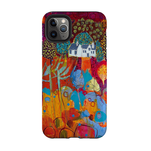 iPhone phone case-The Croft By Claire West-Product Details Raised bevel to protect screen from scratches. Impact resistant polycarbonate shell and shock absorbing inner TPU liner. Secure fit with design wrapping around side of the case and full access to ports. Compatible with Qi-standard wireless charging. Thickness 1/8 inch (3mm), weight 30g. Compatibility See drop down menu for options, please select the right case as we print to order.-Stringberry