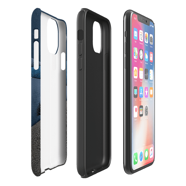 iPhone phone case-The Quiet Of The Night By Natasha Newton-Product Details Raised bevel to protect screen from scratches. Impact resistant polycarbonate shell and shock absorbing inner TPU liner. Secure fit with design wrapping around side of the case and full access to ports. Compatible with Qi-standard wireless charging. Thickness 1/8 inch (3mm), weight 30g. Compatibility See drop down menu for options, please select the right case as we print to order.-Stringberry