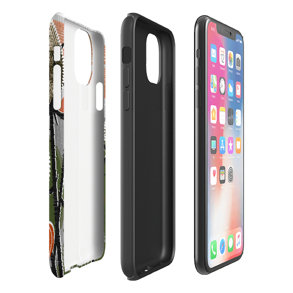 iPhone phone case-Thistle By Liane Payne-Product Details Raised bevel to protect screen from scratches. Impact resistant polycarbonate shell and shock absorbing inner TPU liner. Secure fit with design wrapping around side of the case and full access to ports. Compatible with Qi-standard wireless charging. Thickness 1/8 inch (3mm), weight 30g. Compatibility See drop down menu for options, please select the right case as we print to order.-Stringberry