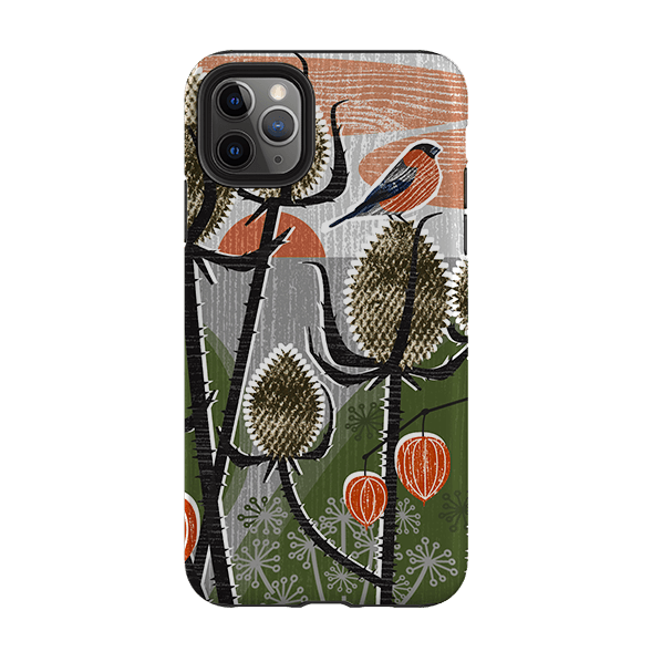 iPhone phone case-Thistle By Liane Payne-Product Details Raised bevel to protect screen from scratches. Impact resistant polycarbonate shell and shock absorbing inner TPU liner. Secure fit with design wrapping around side of the case and full access to ports. Compatible with Qi-standard wireless charging. Thickness 1/8 inch (3mm), weight 30g. Compatibility See drop down menu for options, please select the right case as we print to order.-Stringberry