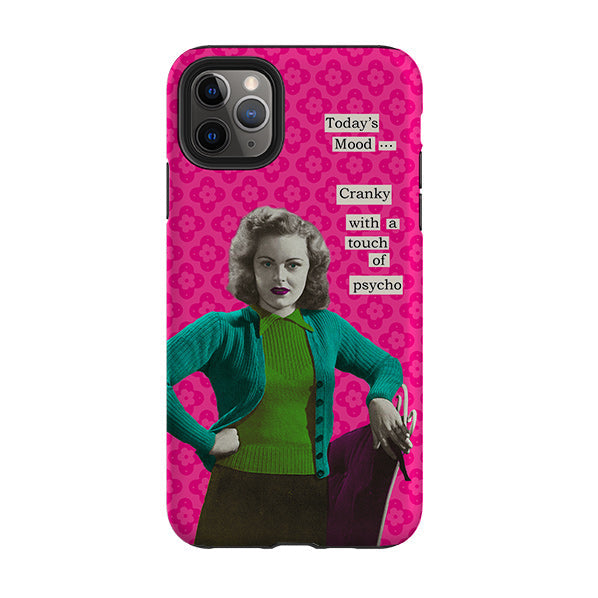 iPhone phone case-Todays Mood By Clare Jordan-Product Details Raised bevel to protect screen from scratches. Impact resistant polycarbonate shell and shock absorbing inner TPU liner. Secure fit with design wrapping around side of the case and full access to ports. Compatible with Qi-standard wireless charging. Thickness 1/8 inch (3mm), weight 30g. Compatibility See drop down menu for options, please select the right case as we print to order.-Stringberry