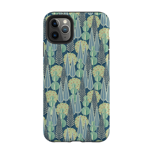 iPhone phone case-Trees By Cressida Bell-Product Details Raised bevel to protect screen from scratches. Impact resistant polycarbonate shell and shock absorbing inner TPU liner. Secure fit with design wrapping around side of the case and full access to ports. Compatible with Qi-standard wireless charging. Thickness 1/8 inch (3mm), weight 30g. Compatibility See drop down menu for options, please select the right case as we print to order.-Stringberry