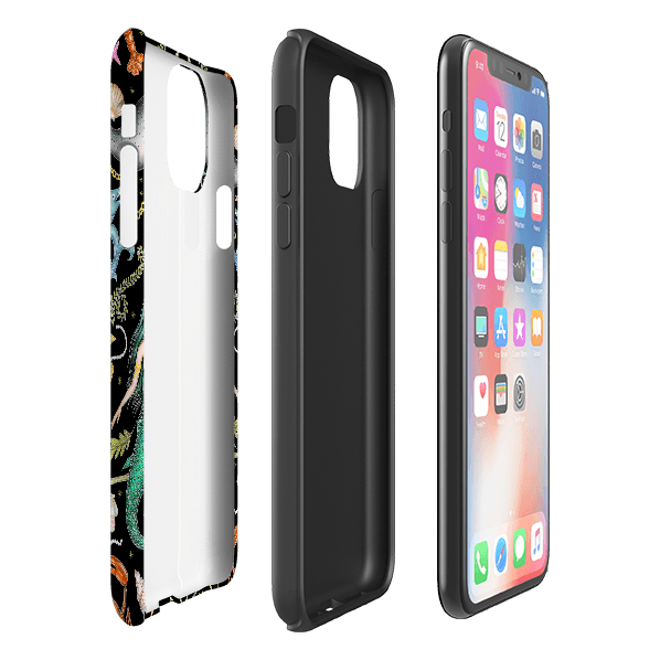 iPhone phone case-Tritons Treasure By Catherine Rowe-Product Details Raised bevel to protect screen from scratches. Impact resistant polycarbonate shell and shock absorbing inner TPU liner. Secure fit with design wrapping around side of the case and full access to ports. Compatible with Qi-standard wireless charging. Thickness 1/8 inch (3mm), weight 30g. Compatibility See drop down menu for options, please select the right case as we print to order.-Stringberry