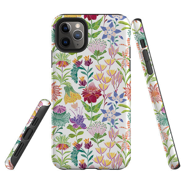 iPhone phone case-Tropic-2 By Natalie Pedetti Prack-Product Details Raised bevel to protect screen from scratches. Impact resistant polycarbonate shell and shock absorbing inner TPU liner. Secure fit with design wrapping around side of the case and full access to ports. Compatible with Qi-standard wireless charging. Thickness 1/8 inch (3mm), weight 30g. Compatibility See drop down menu for options, please select the right case as we print to order.-Stringberry