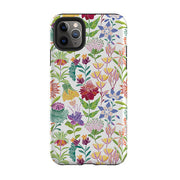 iPhone phone case-Tropic-2 By Natalie Pedetti Prack-Product Details Raised bevel to protect screen from scratches. Impact resistant polycarbonate shell and shock absorbing inner TPU liner. Secure fit with design wrapping around side of the case and full access to ports. Compatible with Qi-standard wireless charging. Thickness 1/8 inch (3mm), weight 30g. Compatibility See drop down menu for options, please select the right case as we print to order.-Stringberry