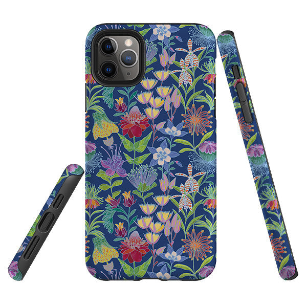 iPhone phone case-Tropic-3 By Natalie Pedetti Prack-Product Details Raised bevel to protect screen from scratches. Impact resistant polycarbonate shell and shock absorbing inner TPU liner. Secure fit with design wrapping around side of the case and full access to ports. Compatible with Qi-standard wireless charging. Thickness 1/8 inch (3mm), weight 30g. Compatibility See drop down menu for options, please select the right case as we print to order.-Stringberry