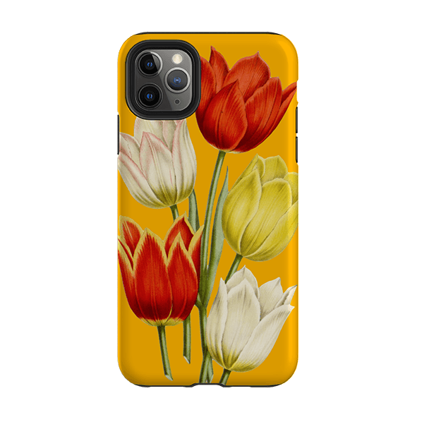 iPhone phone case-Tulips-Product Details Raised bevel to protect screen from scratches. Impact resistant polycarbonate shell and shock absorbing inner TPU liner. Secure fit with design wrapping around side of the case and full access to ports. Compatible with Qi-standard wireless charging. Thickness 1/8 inch (3mm), weight 30g. Compatibility See drop down menu for options, please select the right case as we print to order.-Stringberry
