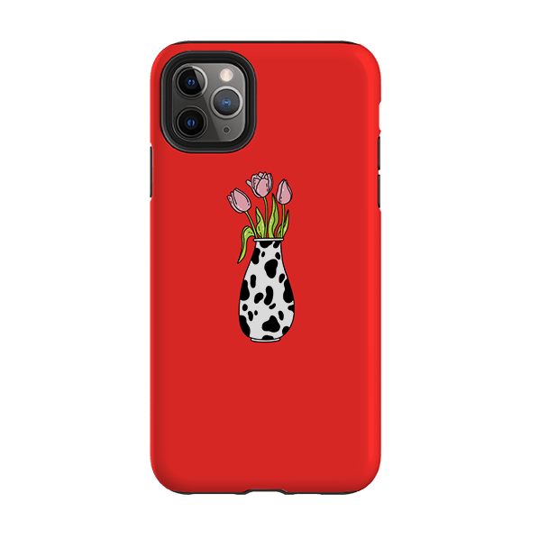 iPhone phone case-Tulips-Product Details Raised bevel to protect screen from scratches. Impact resistant polycarbonate shell and shock absorbing inner TPU liner. Secure fit with design wrapping around side of the case and full access to ports. Compatible with Qi-standard wireless charging. Thickness 1/8 inch (3mm), weight 30g. Compatibility See drop down menu for options, please select the right case as we print to order.-Stringberry