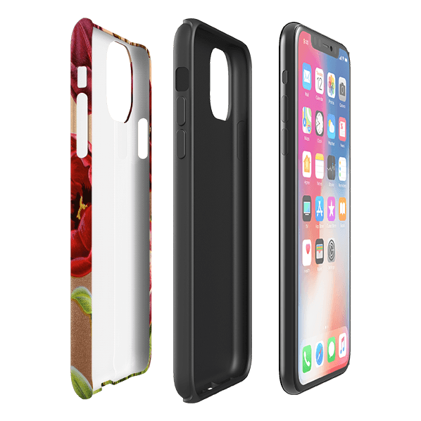 iPhone phone case-Tylney-Product Details Raised bevel to protect screen from scratches. Impact resistant polycarbonate shell and shock absorbing inner TPU liner. Secure fit with design wrapping around side of the case and full access to ports. Compatible with Qi-standard wireless charging. Thickness 1/8 inch (3mm), weight 30g. Compatibility See drop down menu for options, please select the right case as we print to order.-Stringberry