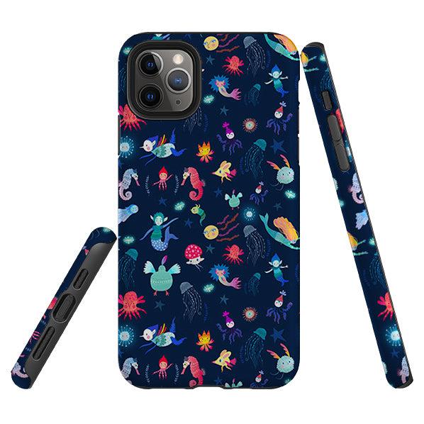 iPhone phone case-Underwater By Mia Underwood-Product Details Raised bevel to protect screen from scratches. Impact resistant polycarbonate shell and shock absorbing inner TPU liner. Secure fit with design wrapping around side of the case and full access to ports. Compatible with Qi-standard wireless charging. Thickness 1/8 inch (3mm), weight 30g. Compatibility See drop down menu for options, please select the right case as we print to order.-Stringberry