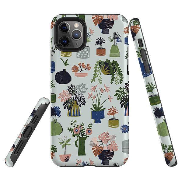 iPhone phone case-Urban Jungle By Ali Brookes-Product Details Raised bevel to protect screen from scratches. Impact resistant polycarbonate shell and shock absorbing inner TPU liner. Secure fit with design wrapping around side of the case and full access to ports. Compatible with Qi-standard wireless charging. Thickness 1/8 inch (3mm), weight 30g. Compatibility See drop down menu for options, please select the right case as we print to order.-Stringberry