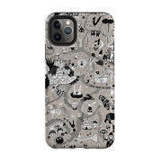 iPhone phone case-Wigwam By Mia Underwood-Product Details Raised bevel to protect screen from scratches. Impact resistant polycarbonate shell and shock absorbing inner TPU liner. Secure fit with design wrapping around side of the case and full access to ports. Compatible with Qi-standard wireless charging. Thickness 1/8 inch (3mm), weight 30g. Compatibility See drop down menu for options, please select the right case as we print to order.-Stringberry
