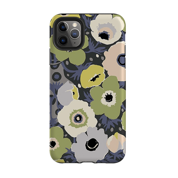 iPhone phone case-Windflowers Urbane By Sarah Campbell-Product Details Raised bevel to protect screen from scratches. Impact resistant polycarbonate shell and shock absorbing inner TPU liner. Secure fit with design wrapping around side of the case and full access to ports. Compatible with Qi-standard wireless charging. Thickness 1/8 inch (3mm), weight 30g. Compatibility See drop down menu for options, please select the right case as we print to order.-Stringberry
