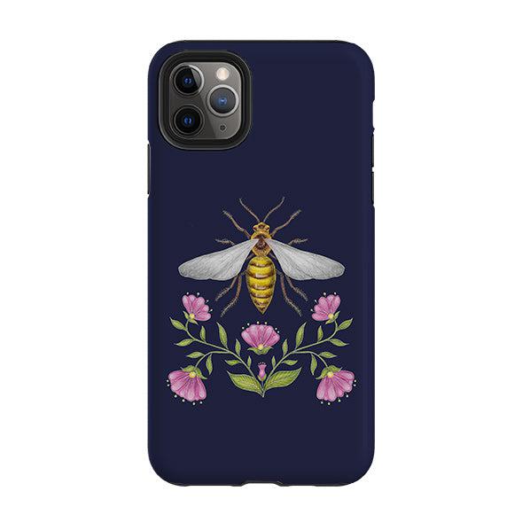 iPhone phone case-Wings Of Freedom Navy By Catherine Rowe-Product Details Raised bevel to protect screen from scratches. Impact resistant polycarbonate shell and shock absorbing inner TPU liner. Secure fit with design wrapping around side of the case and full access to ports. Compatible with Qi-standard wireless charging. Thickness 1/8 inch (3mm), weight 30g. Compatibility See drop down menu for options, please select the right case as we print to order.-Stringberry