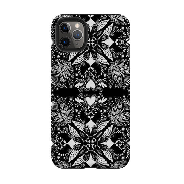 iPhone phone case-Woodfolk By Mia Underwood-Product Details Raised bevel to protect screen from scratches. Impact resistant polycarbonate shell and shock absorbing inner TPU liner. Secure fit with design wrapping around side of the case and full access to ports. Compatible with Qi-standard wireless charging. Thickness 1/8 inch (3mm), weight 30g. Compatibility See drop down menu for options, please select the right case as we print to order.-Stringberry