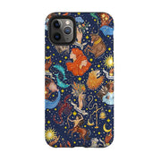 iPhone phone case-Zodiac Composite By Catherine Rowe-Product Details Raised bevel to protect screen from scratches. Impact resistant polycarbonate shell and shock absorbing inner TPU liner. Secure fit with design wrapping around side of the case and full access to ports. Compatible with Qi-standard wireless charging. Thickness 1/8 inch (3mm), weight 30g. Compatibility See drop down menu for options, please select the right case as we print to order.-Stringberry