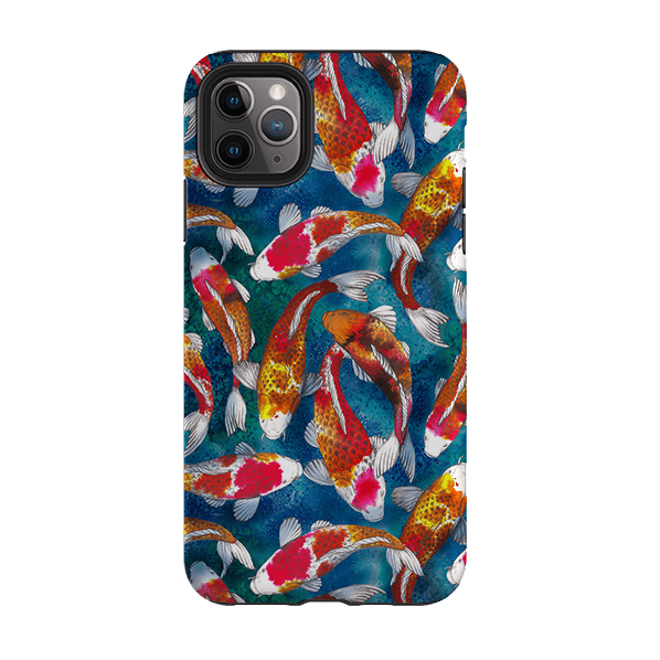 iPhone phone case-Adachi-Product Details Raised bevel to protect screen from scratches. Impact resistant polycarbonate shell and shock absorbing inner TPU liner. Secure fit with design wrapping around side of the case and full access to ports. Compatible with Qi-standard wireless charging. Thickness 1/8 inch (3mm), weight 30g. Compatibility See drop down menu for options, please select the right case as we print to order.-Stringberry