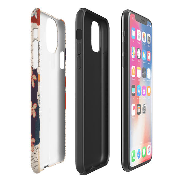 iPhone phone case-Alicia By Jehane-Product Details Raised bevel to protect screen from scratches. Impact resistant polycarbonate shell and shock absorbing inner TPU liner. Secure fit with design wrapping around side of the case and full access to ports. Compatible with Qi-standard wireless charging. Thickness 1/8 inch (3mm), weight 30g. Compatibility See drop down menu for options, please select the right case as we print to order.-Stringberry