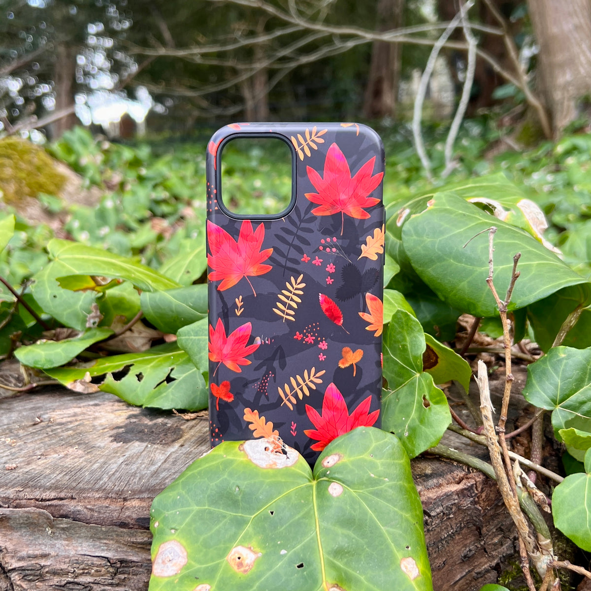 Твърд кейс за iPhone - Есенни листа