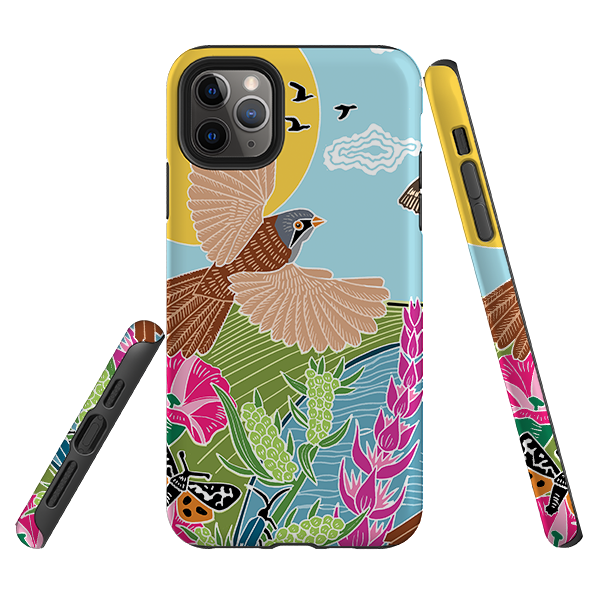 iPhone Tough Case - Bearded Tits By Kate Heiss