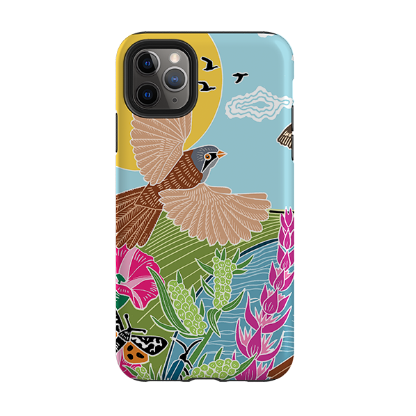 iPhone Tough Case - Bearded Tits By Kate Heiss