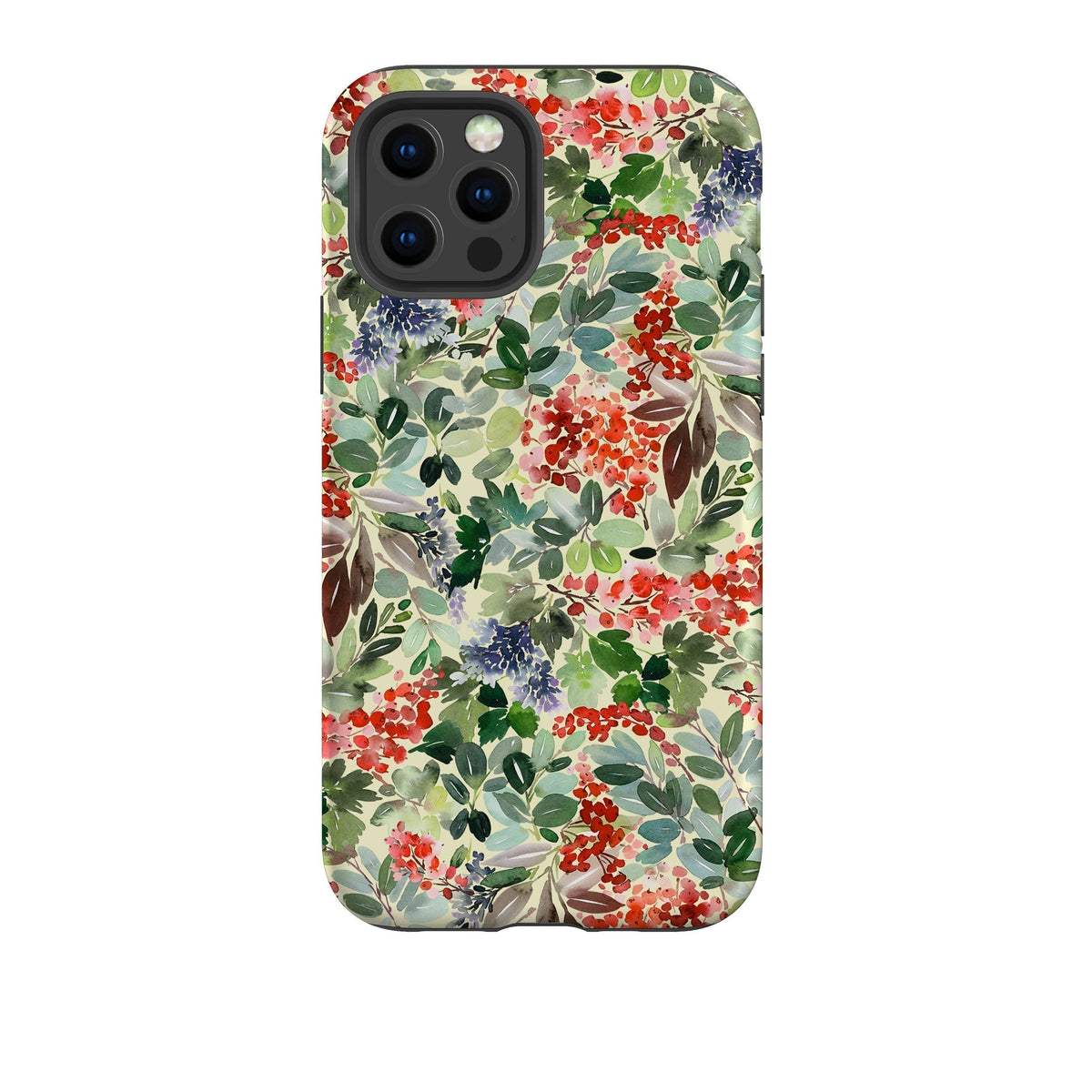 iPhone phone case-Blossom For Xmas-Product Details Raised bevel to protect screen from scratches. Impact resistant polycarbonate shell and shock absorbing inner TPU liner. Secure fit with design wrapping around side of the case and full access to ports. Compatible with Qi-standard wireless charging. Thickness 1/8 inch (3mm), weight 30g. Compatibility See drop down menu for options, please select the right case as we print to order.-Stringberry