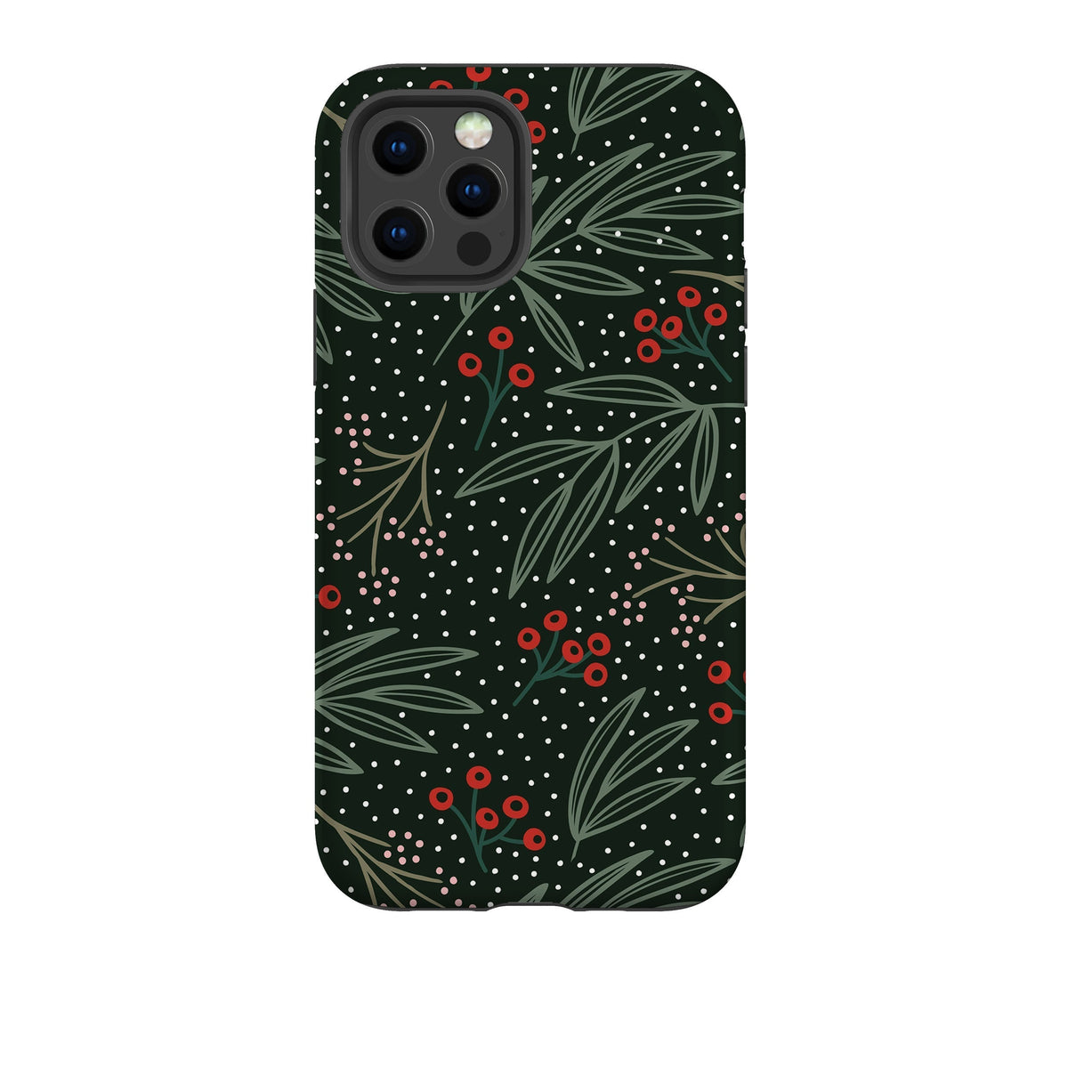 iPhone phone case-Evergreen-Product Details Raised bevel to protect screen from scratches. Impact resistant polycarbonate shell and shock absorbing inner TPU liner. Secure fit with design wrapping around side of the case and full access to ports. Compatible with Qi-standard wireless charging. Thickness 1/8 inch (3mm), weight 30g. Compatibility See drop down menu for options, please select the right case as we print to order.-Stringberry