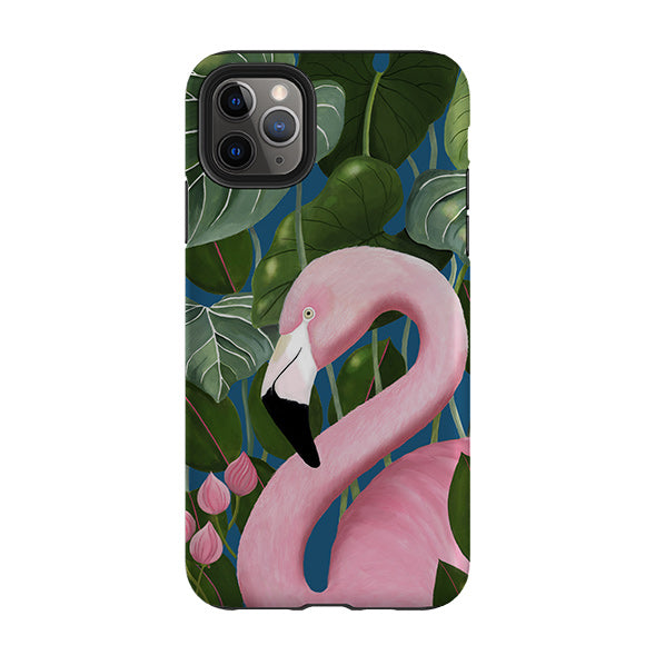 iPhone Tough Case - Flamingo By Bex Parkin