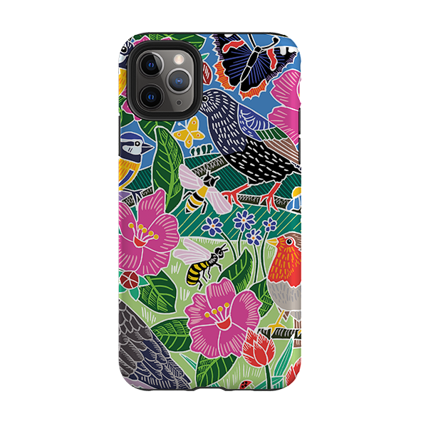 iPhone Tough Case - Garden Bird Jigsaw A By Kate Heiss