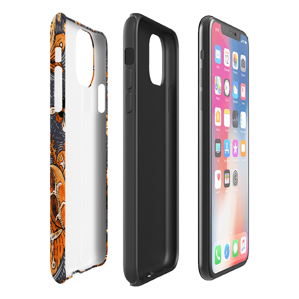 iPhone phone case-Hidcote-Product Details Raised bevel to protect screen from scratches. Impact resistant polycarbonate shell and shock absorbing inner TPU liner. Secure fit with design wrapping around side of the case and full access to ports. Compatible with Qi-standard wireless charging. Thickness 1/8 inch (3mm), weight 30g. Compatibility See drop down menu for options, please select the right case as we print to order.-Stringberry