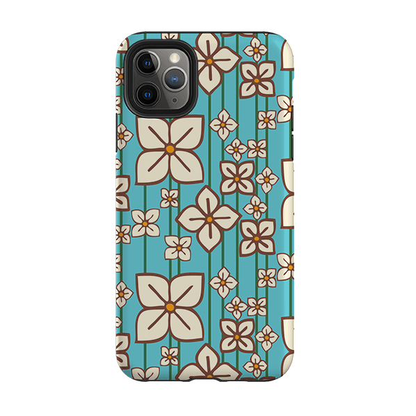 iPhone phone case-Hydrangea By Amelia Bowman-Product Details Raised bevel to protect screen from scratches. Impact resistant polycarbonate shell and shock absorbing inner TPU liner. Secure fit with design wrapping around side of the case and full access to ports. Compatible with Qi-standard wireless charging. Thickness 1/8 inch (3mm), weight 30g. Compatibility See drop down menu for options, please select the right case as we print to order.-Stringberry