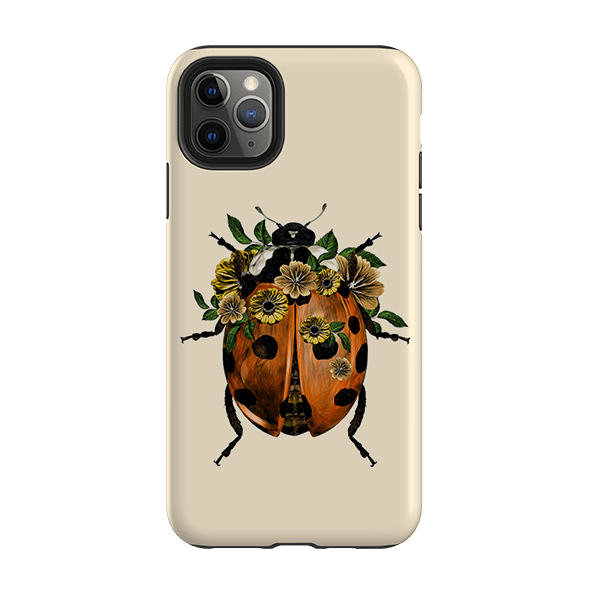 iPhone phone case-Ladybug-Product Details Raised bevel to protect screen from scratches. Impact resistant polycarbonate shell and shock absorbing inner TPU liner. Secure fit with design wrapping around side of the case and full access to ports. Compatible with Qi-standard wireless charging. Thickness 1/8 inch (3mm), weight 30g. Compatibility See drop down menu for options, please select the right case as we print to order.-Stringberry