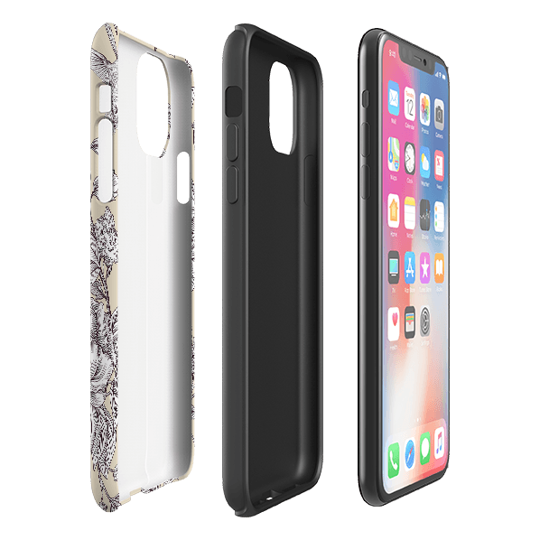iPhone phone case-Leeds Castle-Product Details Raised bevel to protect screen from scratches. Impact resistant polycarbonate shell and shock absorbing inner TPU liner. Secure fit with design wrapping around side of the case and full access to ports. Compatible with Qi-standard wireless charging. Thickness 1/8 inch (3mm), weight 30g. Compatibility See drop down menu for options, please select the right case as we print to order.-Stringberry