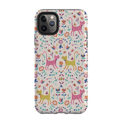 iPhone phone case-Meow By Ali Brookes-Product Details Raised bevel to protect screen from scratches. Impact resistant polycarbonate shell and shock absorbing inner TPU liner. Secure fit with design wrapping around side of the case and full access to ports. Compatible with Qi-standard wireless charging. Thickness 1/8 inch (3mm), weight 30g. Compatibility See drop down menu for options, please select the right case as we print to order.-Stringberry