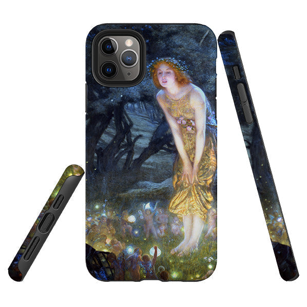 iPhone phone case-Midsummer Eve By Heritage-Product Details Raised bevel to protect screen from scratches. Impact resistant polycarbonate shell and shock absorbing inner TPU liner. Secure fit with design wrapping around side of the case and full access to ports. Compatible with Qi-standard wireless charging. Thickness 1/8 inch (3mm), weight 30g. Compatibility See drop down menu for options, please select the right case as we print to order.-Stringberry