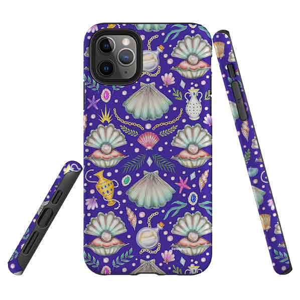 iPhone Tough Case - Pearl's Fantasy Indigo By Catherine Rowe