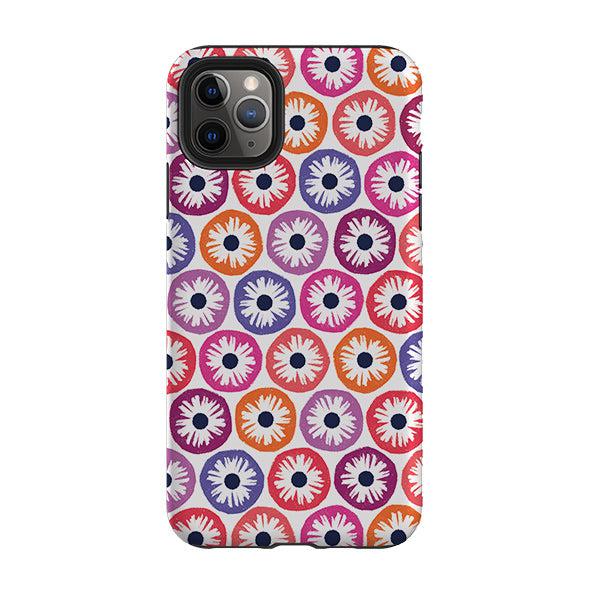 iPhone phone case-Penny Flowers Light By Ali Brookes-Product Details Raised bevel to protect screen from scratches. Impact resistant polycarbonate shell and shock absorbing inner TPU liner. Secure fit with design wrapping around side of the case and full access to ports. Compatible with Qi-standard wireless charging. Thickness 1/8 inch (3mm), weight 30g. Compatibility See drop down menu for options, please select the right case as we print to order.-Stringberry