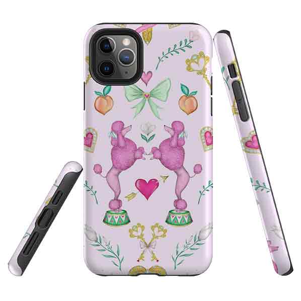 iPhone Tough Case - Pink Poodle Parlour Sugar By Catherine Rowe